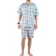 thumbnail image 4 of Pijama Hombre Verano Short Y Polera Con Botones 483, 4 of 4