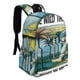 thumbnail image 2 of Donde Viven los Monstruos-theme Backpack, Campus style schoolbag Bookbag with Adjustable Shoulder Straps And Large Zip Compartment, Unisex Travel Bags.42x30x15cm, 2 of 6