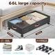 thumbnail image 4 of Under Bed Storage Tsinglax, paquete de 2 unidades, 66 L, con ruedas, gris oscuro, 4 of 8