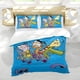 thumbnail image 5 of Ed, Edd y Eddy Conjunto de sábanas temático, trío de piezas, cómodo y amigable con la piel, diseño único, regalo de decoración para el hogar para familiares, amigos y fans,173cm *218cm, 5 of 6