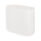 thumbnail image 1 of iDesign Cubo de Basura Pequeño y Delgado de Plástico para Baño, Blanco Coco, 1 of 8
