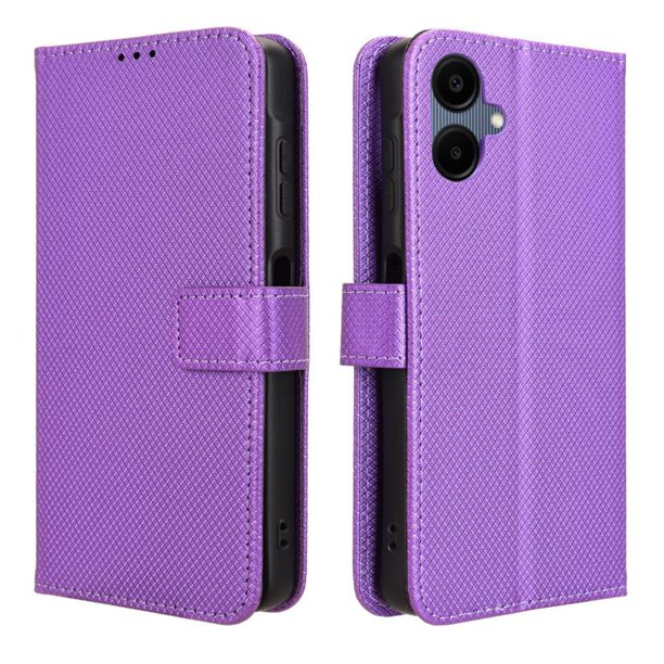 Funda Billetera para Motorola Edge 2024 5G con Ranuras y Soporte Morado