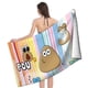thumbnail image 4 of Pou Toalla de playa de secado rápido con diseño temático, regalo para mujeres y niñas, ideal para cumpleaños, fans, amantes de la música, uso en la playa o al aire libre, 78 × 150 cm, 4 of 6