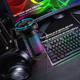 thumbnail image 2 of "Micrófono Usb Gamer Rgb Belug Para Podcast Con Soporte De Brazo Negro ", 2 of 5
