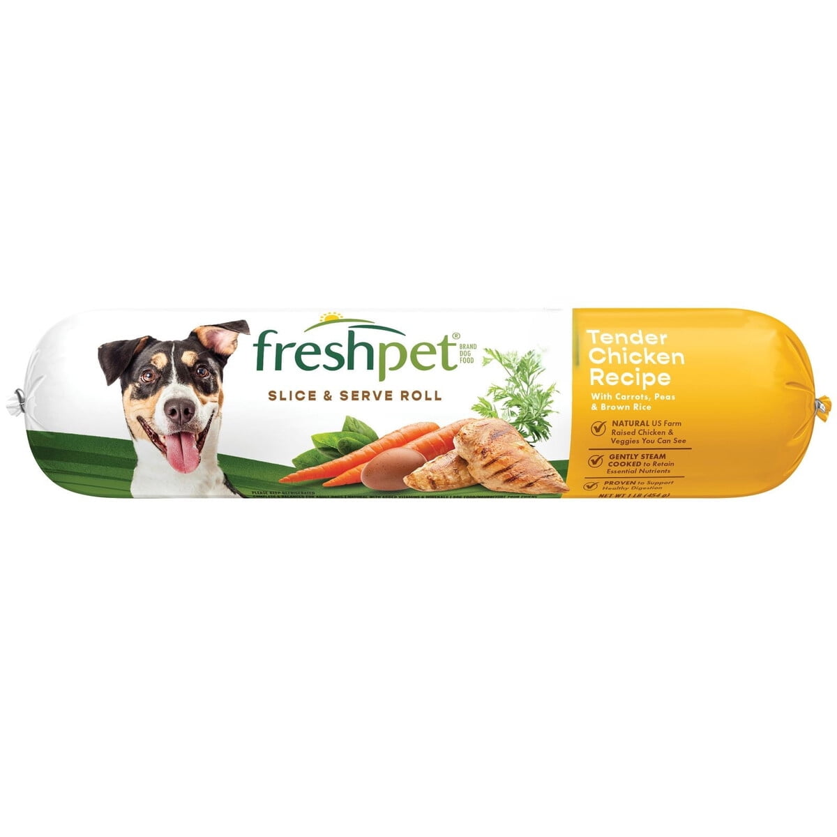 Alimento Fresco para Perros Freshpet Pollo 454 g Paté Roll
