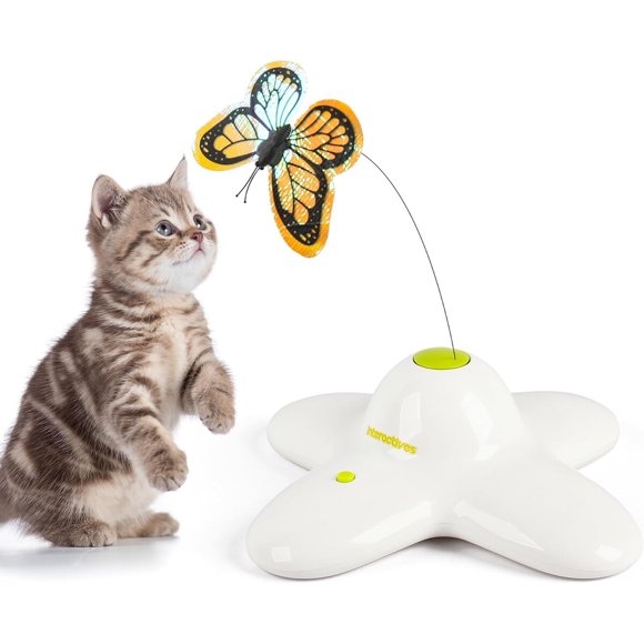 All for Paws Cat Toys Interactive Butterfly Flutter Bug Cat