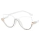 thumbnail image 1 of Gafas de lectura de resina óptica anti-luz azul, modernas gafas de media montura con incrustaciones de diamantes transparentes para mujer, para hipermetropía, en Jianghu., 1 of 5