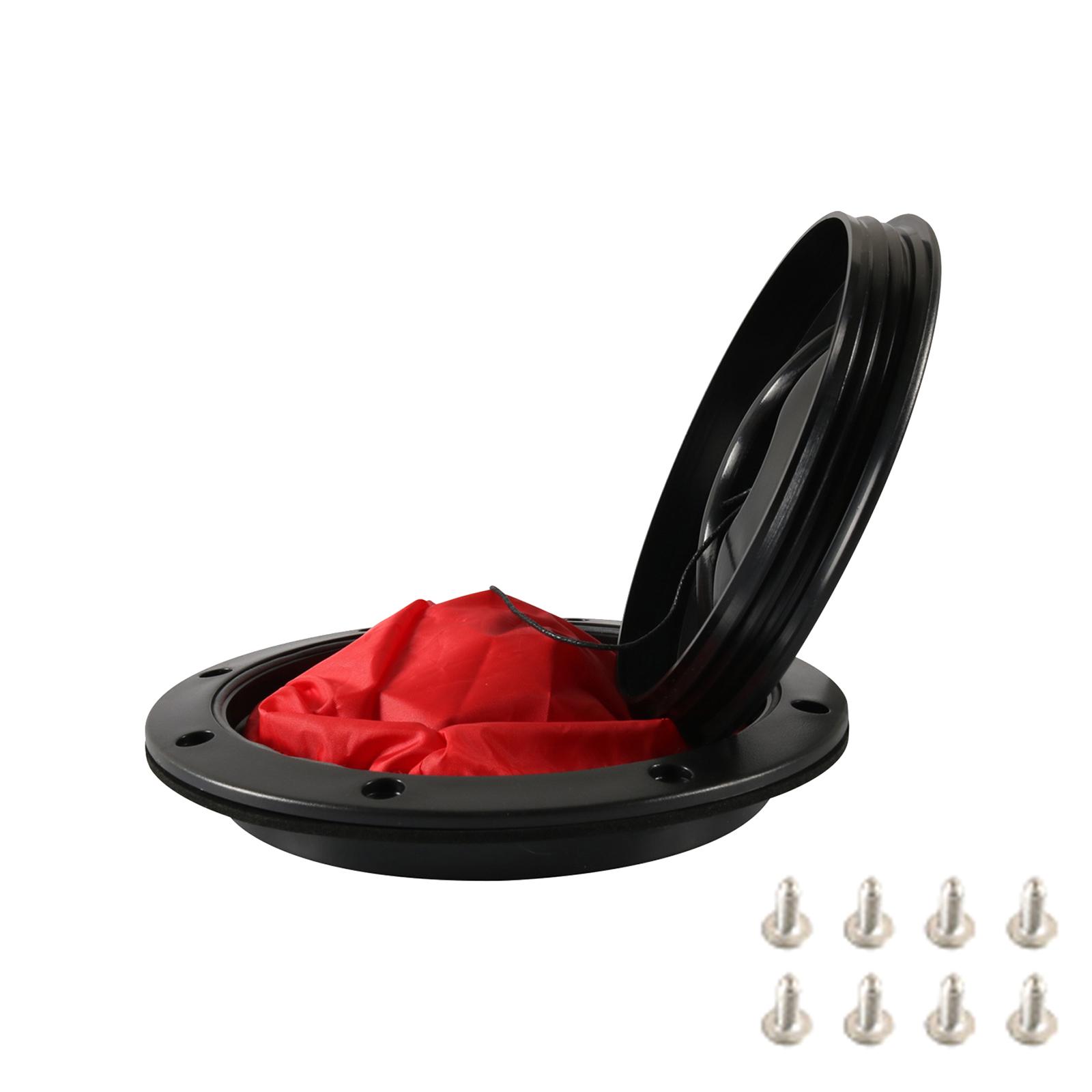 Magideal - Kit De Placa De Cubierta Cubierta De Escotilla 6 ""Accesorios Antideslizantes Abs Fuerte Escotilla De Cubierta De Kayak Retire Fácilmente Impacto Con 8