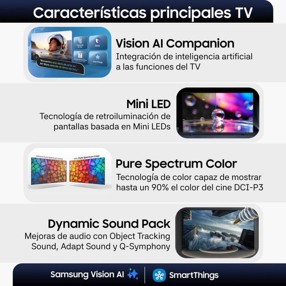 Televisor 43" Mini LED M70H 4K Samsung Vision AI Smart TV (2026), foto 6