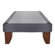 thumbnail image 1 of Base de cama europea de 1,5 plazas Lino Gris Oscuro LARGO 2.00 METROS, 1 of 3