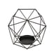 thumbnail image 2 of Boda Geométrica 3D Candelabro Geométrico Vela Soporte De Luz De Té Negro, 2 of 5