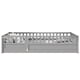 thumbnail image 3 of Twin Size Floor bed, integral construction with super high security barrier, door, children's floor bed frame, Montessori wooden children's floor bed, Grey, 3 of 3