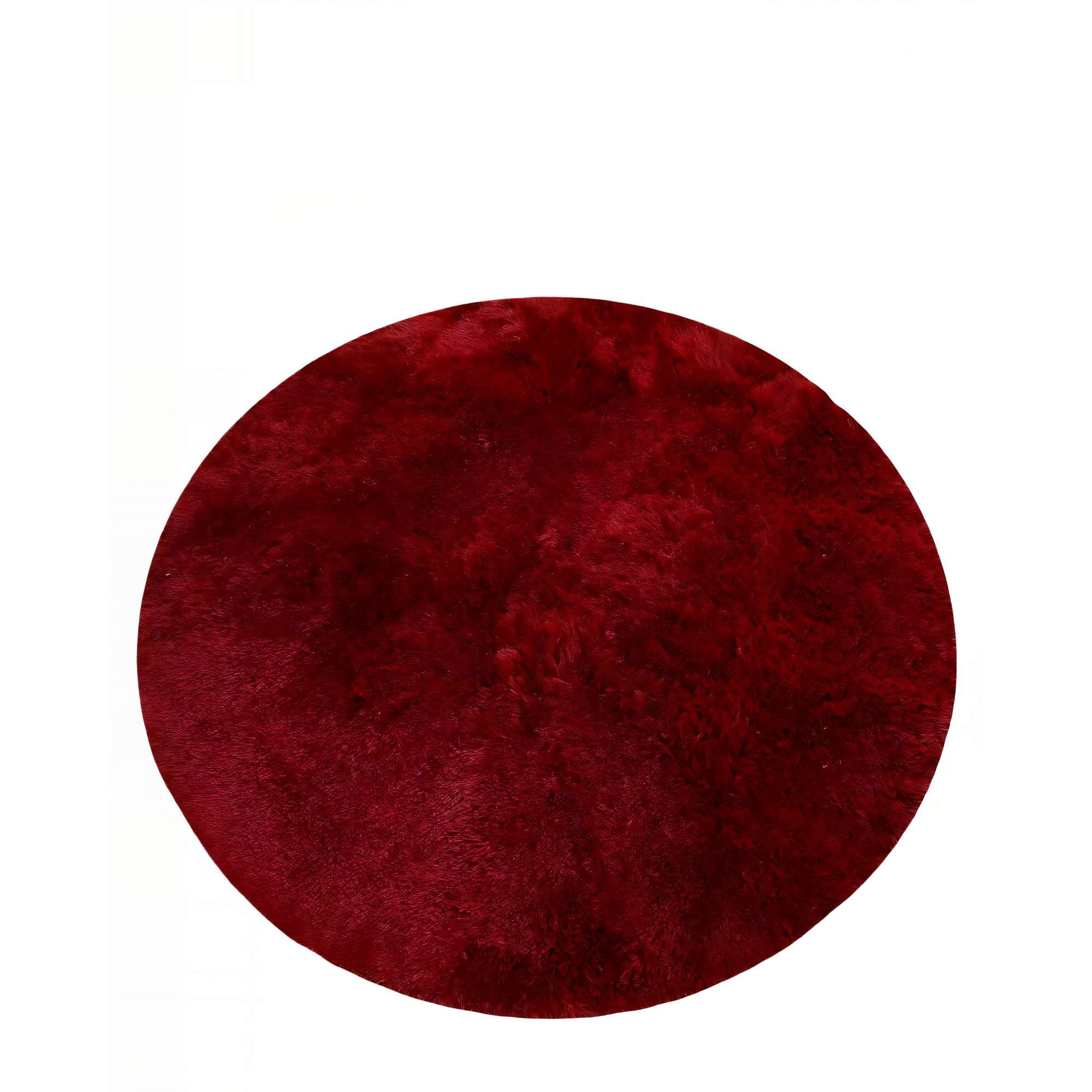 Genérico - Alfombra Redonda Premium 150cm X 150cm Decorativa Color Burdeo