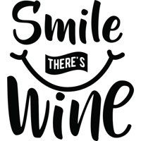 Rienda Libre Graphics - Decomural Smile There'S Wine Kitchen Ws-46237