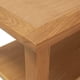 thumbnail image 5 of Mesa de café VidaXL, rústica, madera maciza de roble, 90 x 45 x 40 cm, color marrón, 5 of 8