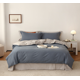thumbnail image 1 of Nvzi -b Juego de Sábanas, Juego de Sábanas y Fundas de Almohada, Juego para Cama Twin, Ropa de Cama de Hotel, Decoración Del Hogar (Azul Gris), 1 of 4
