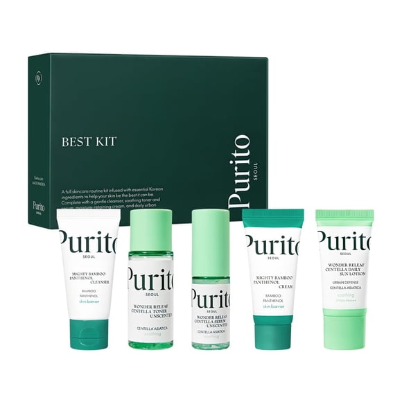 Kit de cuidado de la piel PURITO SEOUL Best con limpiador y crema de pantenol