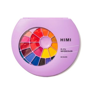 Himi Set Pintura Semi Humeda 38 Colores (Estuche Morado)