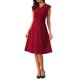 thumbnail image 2 of Vestido sin mangas para mujer INSPIRE CHIC Escote en V Elegante Fiesta de Cóctel Línea A Vestidos S Rojo, 2 of 5