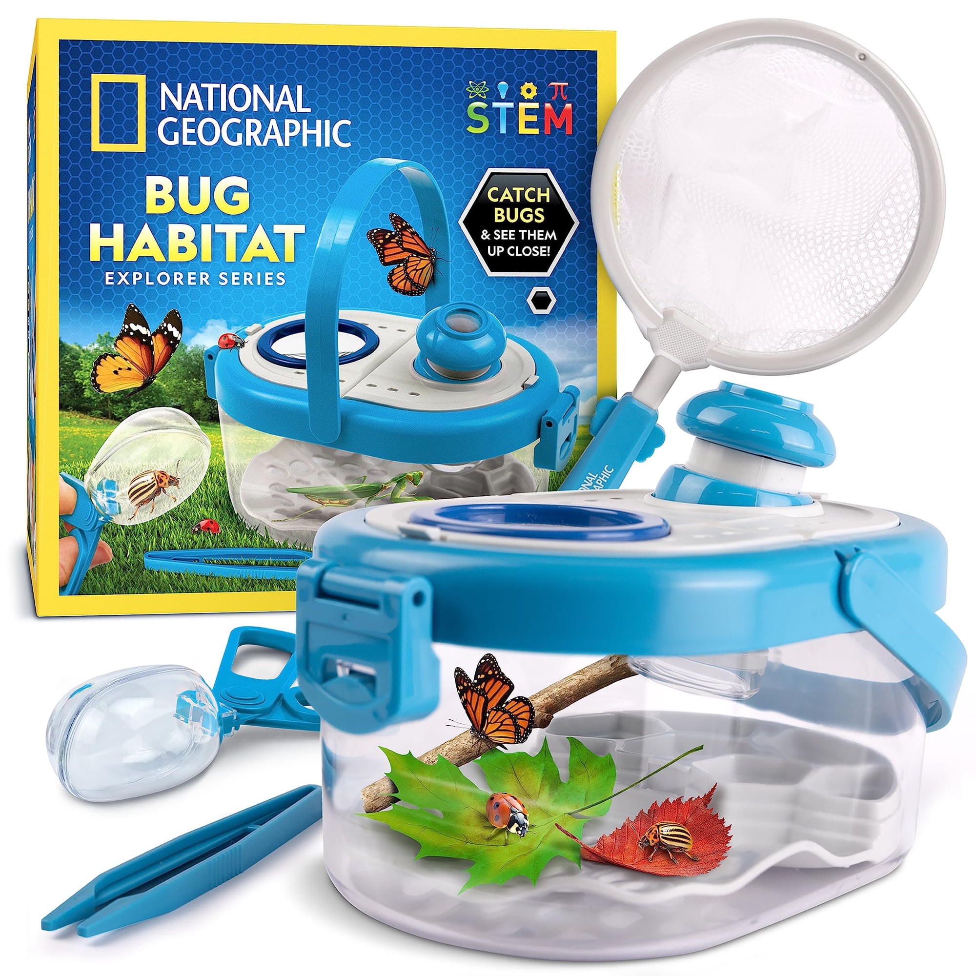 Kit para atrapar insectos National Geographic Kids con lupa y guía