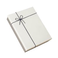 Magideal - Caja De Regalo De Cartón Vacía, Caja De Regalo Creativa Para El Día De La Madre Con Tapa, Caja De Embalaje Rectangular Para Fiesta De Aniversario Y Dí Blanco Y Gris