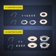 thumbnail image 4 of Kit de adaptación de lente proyector Nilight 6 cm H1 cromado, 4 of 9