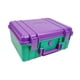 thumbnail image 5 of Caja De Herramientas Impermeable, Contenedor De Viaje, Estuche Rígido Protector A Prueba De Golpes, Color Morado Y Verde, 5 of 5