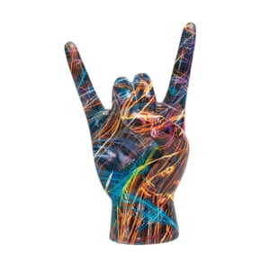 Magideal - Estatua De Gesto De Roca En La Mano, Escultura Creativa, Decoración Del Hogar, Artesanías, Figura De Resina, Decoración De Mesa Para Gabinete, Dormito Estilo B