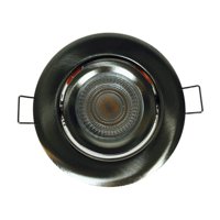 Foco Basculante Dicroico Led Ampolleta Gu10/ Niquelado 6W Luz Fria Fsl