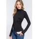thumbnail image 1 of Saronite Body Básico de Cuello Alto y Manga Larga sin Costuras, Negro (para Mujer), 1 of 5