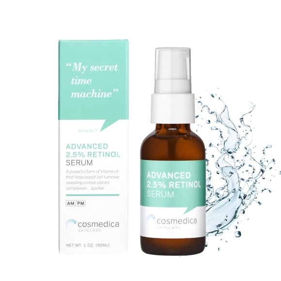 Sérum Cosmedica Skincare Advanced con retinol al 2,5%, 30 ml, con té verde