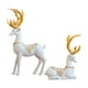 thumbnail image 3 of Juego De 2 Figuras De Alces, Estatuas De Ciervos De Resina De Reno Para Decoración De Mesa Del Hogar, 3 of 3