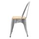 thumbnail image 3 of Silla Tolix Asiento Madera Replica Silver, 3 of 3