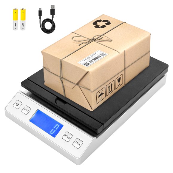Báscula digital de envío Smart Weigh de 30 kg con USB-C y pilas