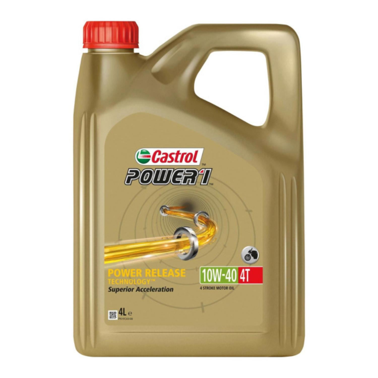 【8L】Castrol POWER1 4T 10W-40 4L 2缶セット Aceite Moto 10w40 Power1 4t Castrol 4lt Sintético | Lider
