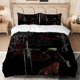 thumbnail image 1 of 3pcs Set of Bedding Featuring a Ghostly with a Gun Including a Duvet Cover And Two Pillowcases. Soft And Breathable, 1 of 1