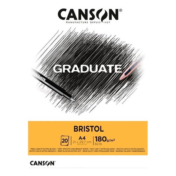 Canson Pad Bristol A4 21x29,7cm 180g