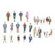 thumbnail image 2 of 50x 1/30 Figuras Pintadas Personas Pasajeros Modelos Para Tren Arquitectónico, 2 of 5