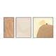 thumbnail image 1 of Set de 3 Cuadros Abstractos Tonos Marrones, 1 of 5