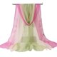 thumbnail image 1 of Xiao Hua Bufanda, 1 pieza, bufanda de gasa (verde claro/rosa claro) - 160x50cm. Bufanda de seda ligera, poliéster suave, accesorio de moda versátil para uso diario y para combinar con atuendos., 1 of 3