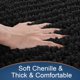 thumbnail image 2 of Alfombra de baño Yimobra Luxury Chenille, 140 x 60 cm, superabsorbente, 2 of 8