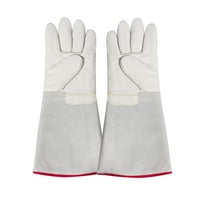 Xusx111 - Guantes Criogénicos Guantes Protectores De Nitrógeno Líquido Gnl De Baja Temperatura Guantes Congelados De Seguridad De Almacenamiento En Frío-36Cm