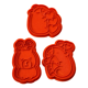 thumbnail image 1 of Cortadores de Galletas de Capibara - San valentín (pack 3 un), 1 of 3