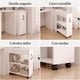 thumbnail image 5 of Gabinete Archivador Multifuncional Oficina Ruedas 3 Estantes Blanco, 5 of 8