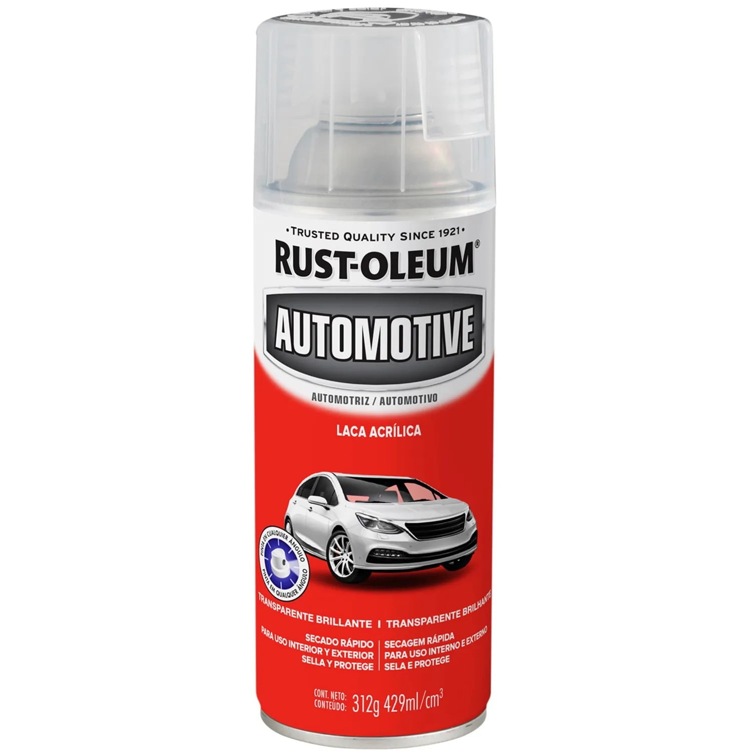 Laca Acrílica Automotriz Rust Oleum Transparente 312g