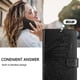 thumbnail image 5 of Funda cartera mariposa para iPhone 17 Pro con soporte y ranuras para tarjetas Negro, 5 of 5