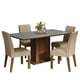 thumbnail image 1 of Juego de Comedor Madesa Keila con 4 Sillas Marrón/Gris/Imperial, 1 of 9