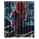 thumbnail image 1 of Cortina de ducha de Spiderman, juego de cortina de baño con ganchos, tamaño 60 x 72 pulgadas, 1 of 3
