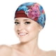 thumbnail image 5 of Pistas de Blue Gorro de Natación de Licra, Gorro de Baño de Tela Cómoda, Gorro Elástico Antideslizante para Hombres, Mujeres y Niños, 5 of 6