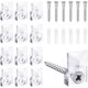 thumbnail image 1 of Kit de 22 sets de clips transparentes para sujetar espejos, 1 of 3